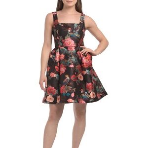 Julia Jordan Floral Black Dress